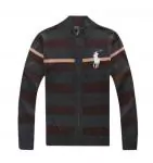 ralph lauren hommes chandail manche longue fashion pas cher gris brun